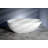 Kingston Brass Arcticstone 67-Inch Solid Surface Egg Shaped Double Ended Freestanding Tub with Drain