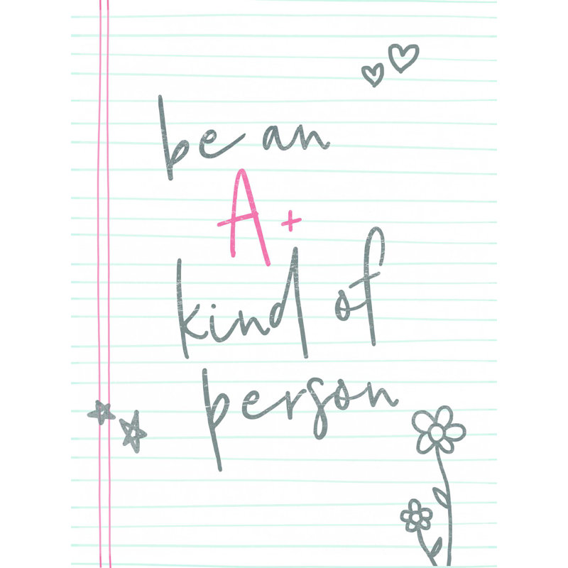 «Be an a Plus Personne», reproduction sur toile tendue, H 16 po x l 12 po