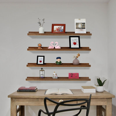 Akbez Wood Floating Shelf
