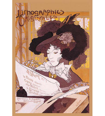 « lithographies » originals par georges de feure rétro