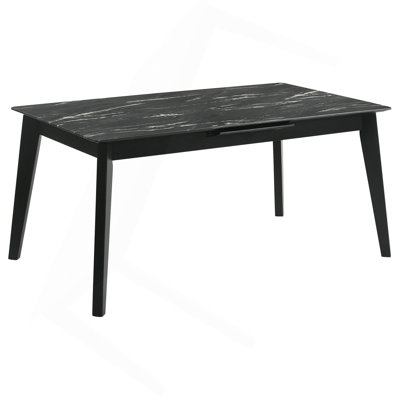 Bellingham Black Dining Table With Self-Storing Extension Leaf