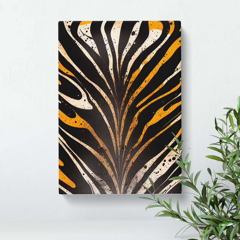Zebra Skin Stripes No.1 - Wrapped Canvas, 76cm H x 50cm W x 3cm D