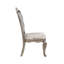 Chaise d'appoint Ariadne en velours et finition platine antique (ensemble de 2)