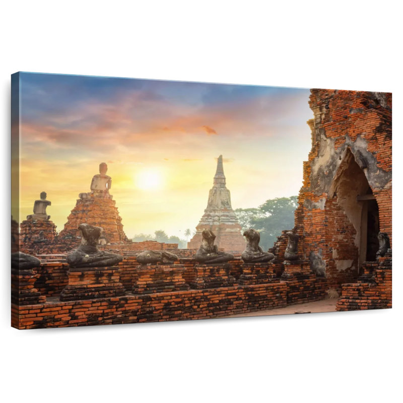 Javetta Wat Chaiwatthanaram, 16" H x 24" W