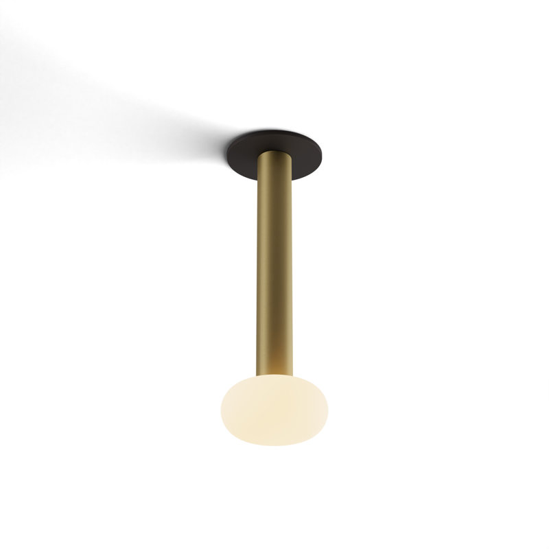 Combi 1 - Light LED Pendant, Brass, 6" H x 4.5" W