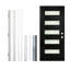 32 po. X 80 po. Cadre de porte en fibre de verre PVC blanc - Montant à gauche seulement-130084841