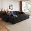 Canapé modulaire en velours côtelé 95 pouces Modern Compression
