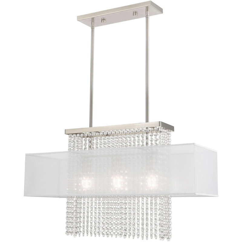 Lustre en cristal 3 lumières Haney