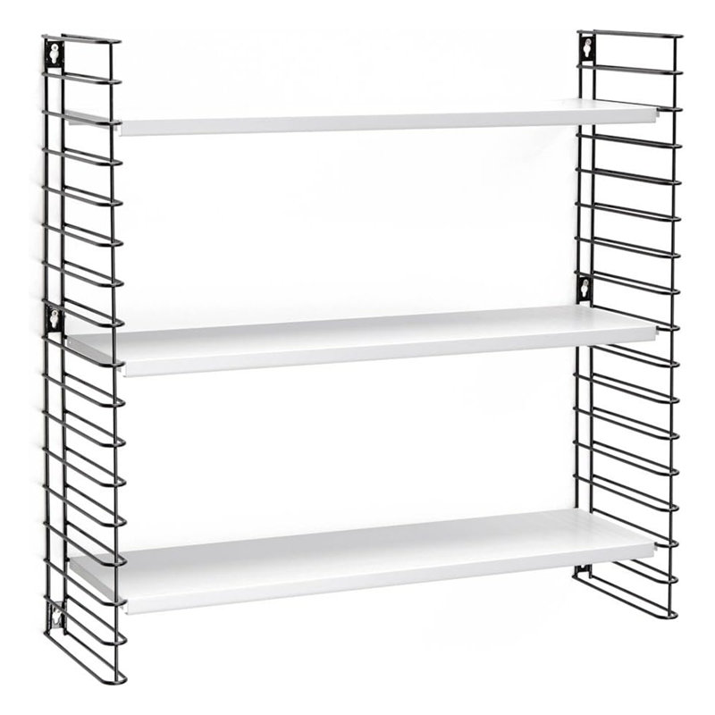 Metal Shelving Unit, White/Black