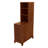 End Table With 3 Drawers, Corner Table With 2 Open Shelves, Tall Side Table For Bedroom And Corner, Walnut-2058002470