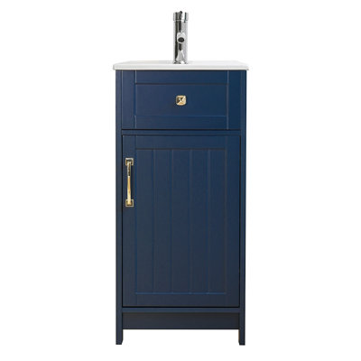 Meuble-lavabo moderne 16 po avec lavabo