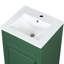 Évier de meuble-lavabo 18 po - armoire de rangement, tablette de porte, cuve intérieure réglable en céramique, conception charmante avec rangement intégré, style impressionnant-4789943