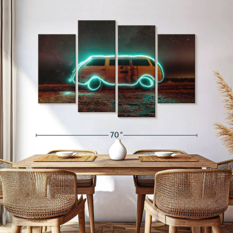 Meon Neon Retro Van