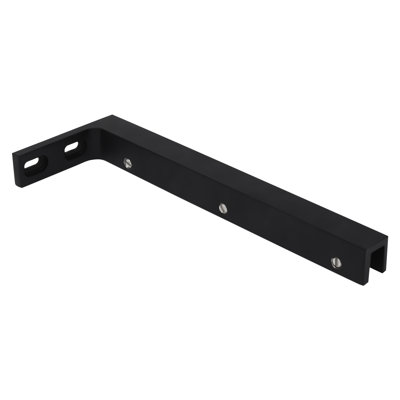 Mirror Black L-Shaped Mounting Bracket