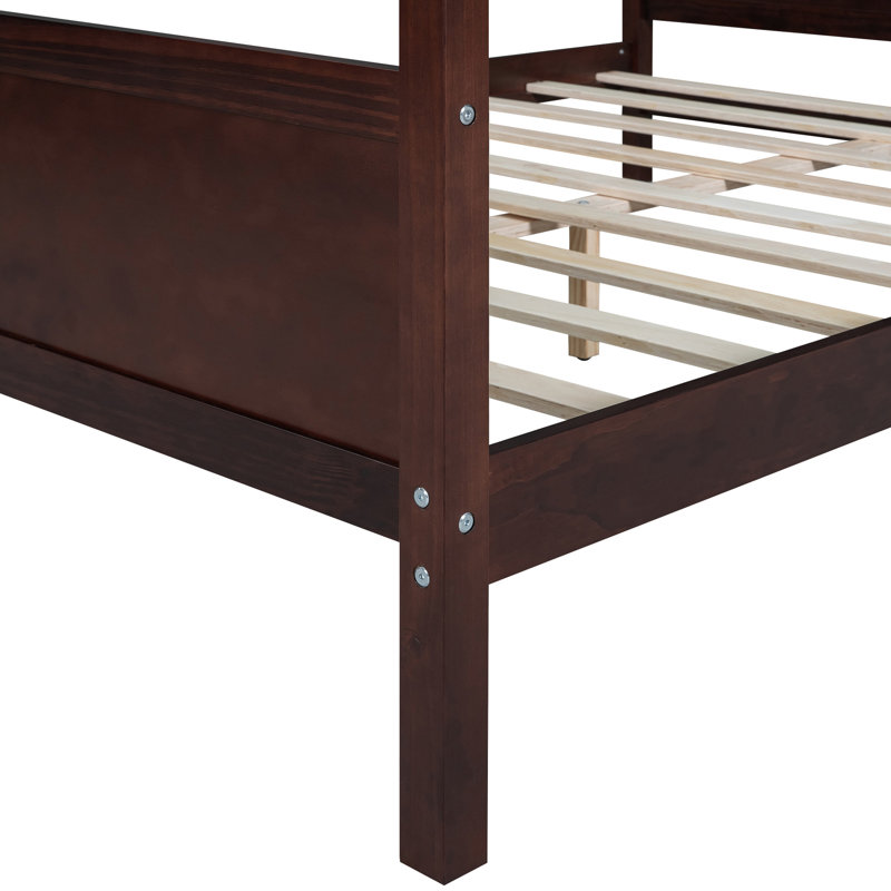 Grand lit à baldaquin avec tête de lit intégrée et - pour un sommeil relaxant