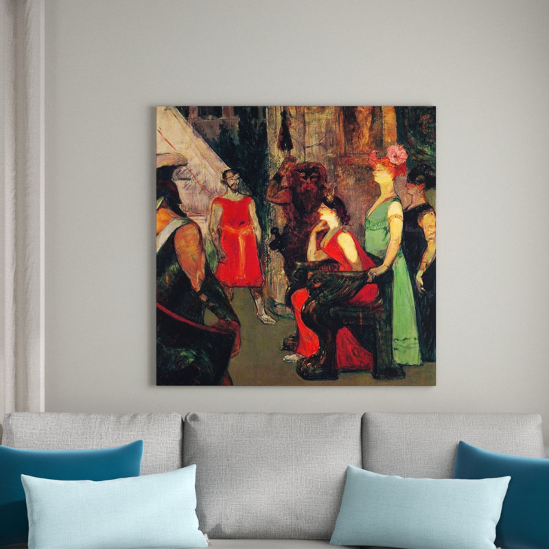 Henri De Toulouse-Lautrec - Wrapped Canvas Print, 100cm H x 100cm W x 1.8cm D