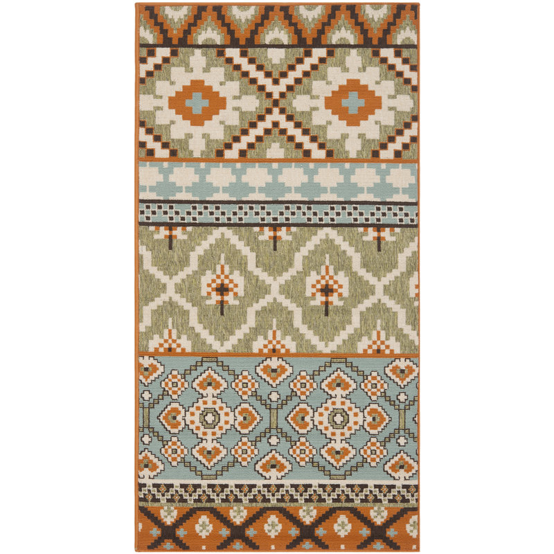 Northpoint Southwestern Indoor/Outdoor Area Rug, Rectangle 2' x 3'7"