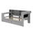 Wood Platform Bed With Storage Shelves, Drawers, Charging Station, LED, Desk And Upholstered Headboard-492922837-492922826