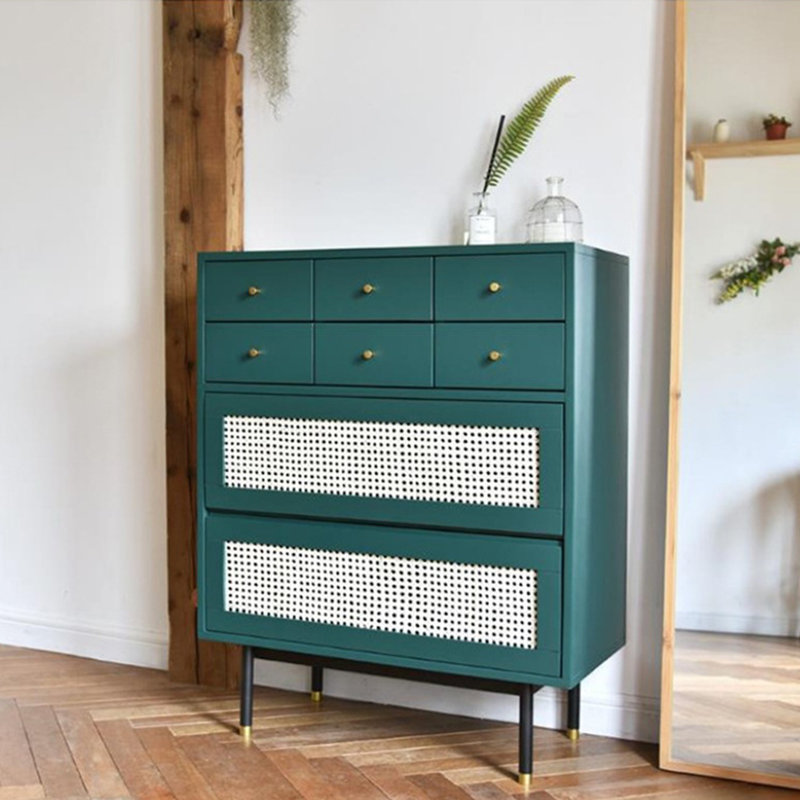 Commode d'appoint en rotin