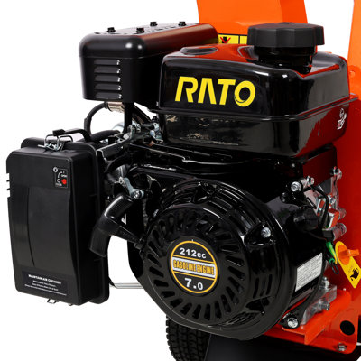 Wood Chipper Shredder Mulcher Heavy Duty 7 HP 212cc Gas Powered 3 Inch Max Capacity, EPA certificated engine
