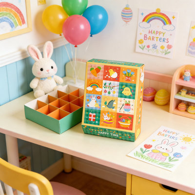Easter Gife Surprise Box 5pcs Paper Box 12-compartment Funny Gift Box Party Homemade Surprise Empty Box