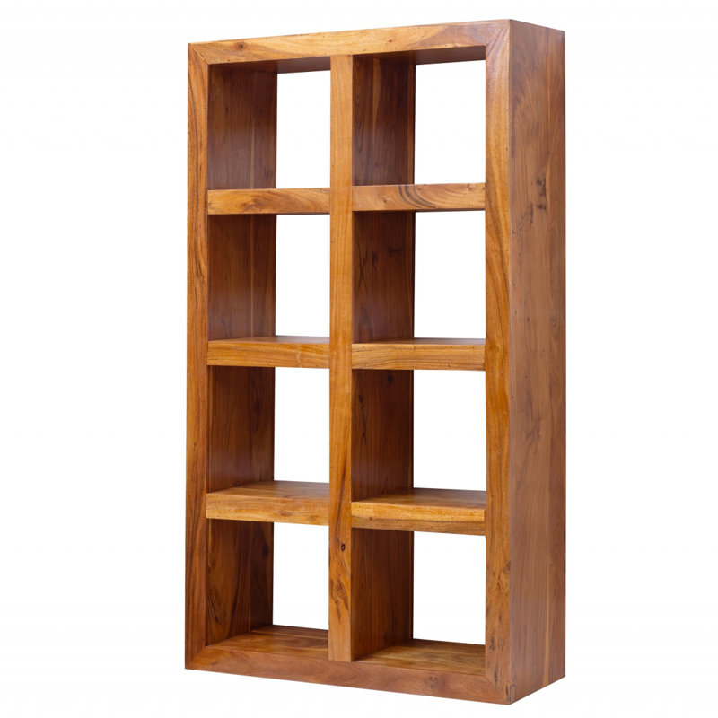 Oxford 174cm H x 96cm W Solid Wood Standard Bookcase, Honey