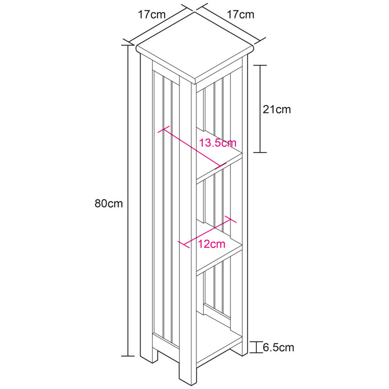 Ickes Freestanding Bathroom Shelves