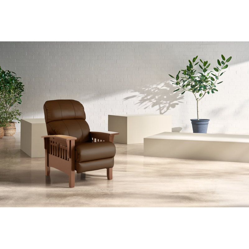 Fauteuil inclinable El Dorado, Cuir véritable cannelle Titan