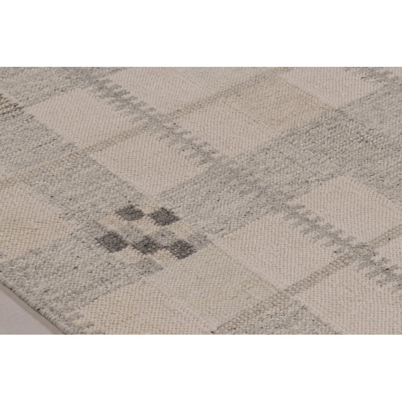 Scandinavian Wool Geometric Area Rug, Rectangle 10' x 14'