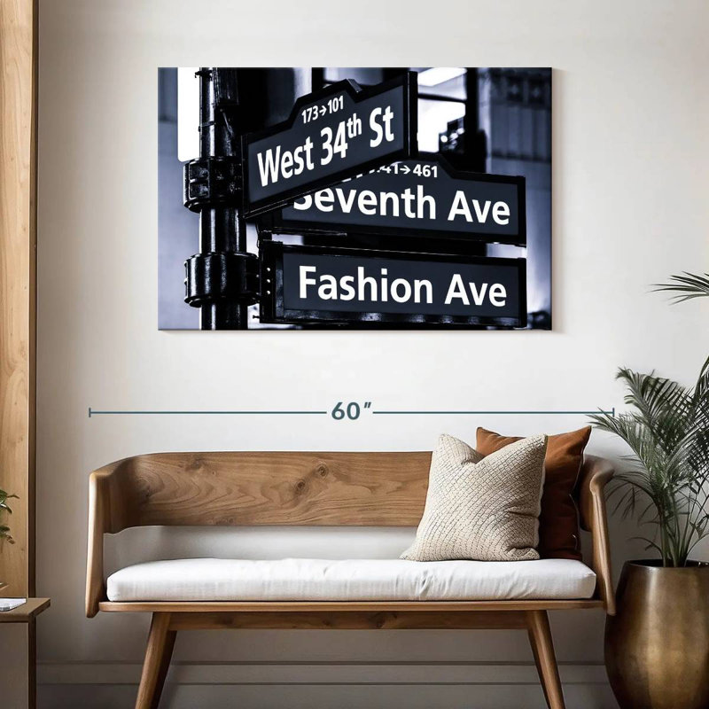 Rues Sirci New York, H 30 po x l 45 po