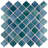 Hudson Tangier 12-3/8 " x 12-3/8 " Porcelain Mosaic Floor and Wall Tile-90565800