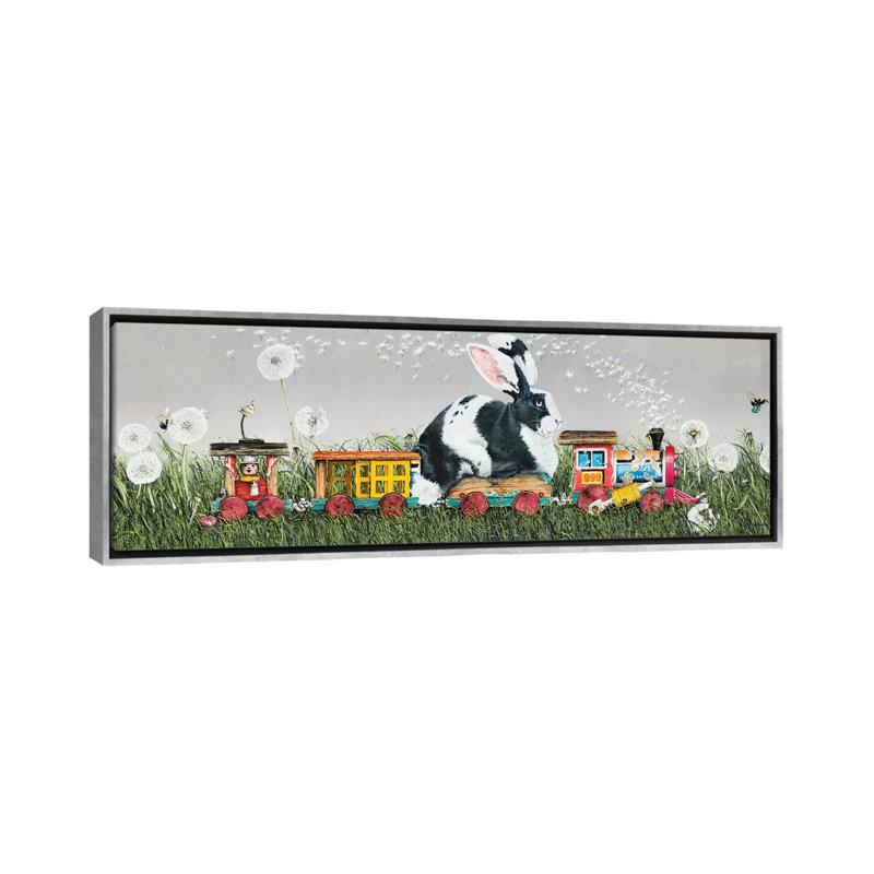 Reproduction d’art sur toile, "joyrider" par Maggie vandewalle, H 20 po x l 60 po x P 1,5 po, Toile avec cadre argenté