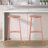 Hula Modern 28.75" Backless Metal Bar Stool, Round Pink Iron Seat and Pink Base with Integrated Footrest for Kitchen & Home Bar-1022742213