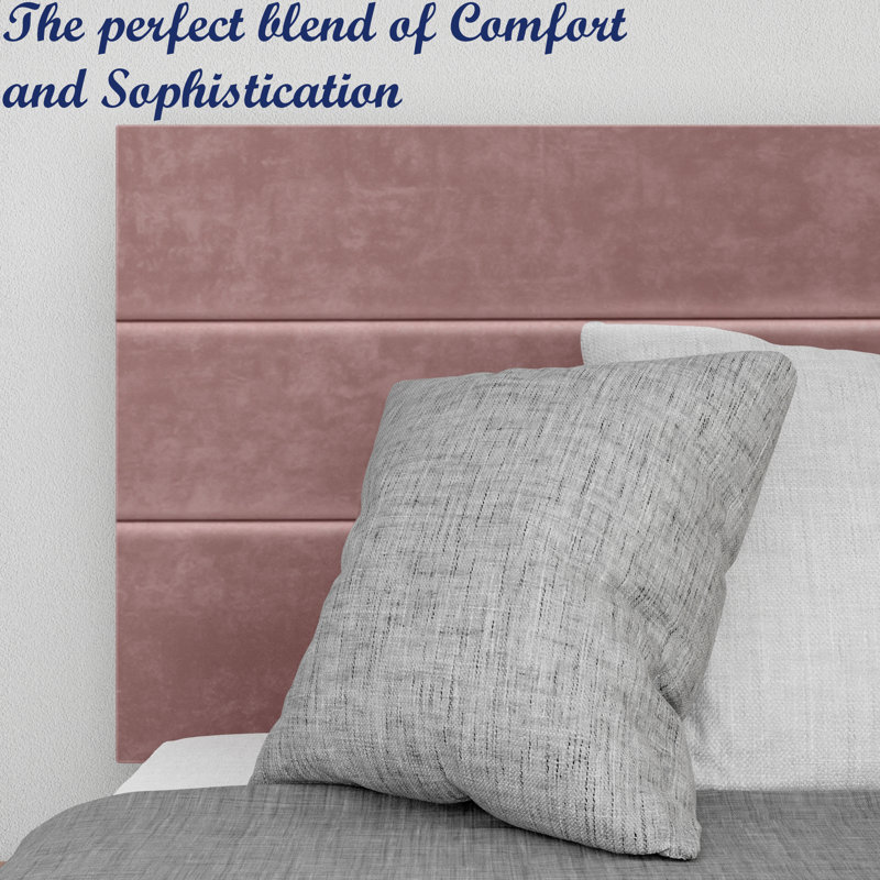 Alisiah Upholstered Platform Bed, Queen, Dark Pink, 2