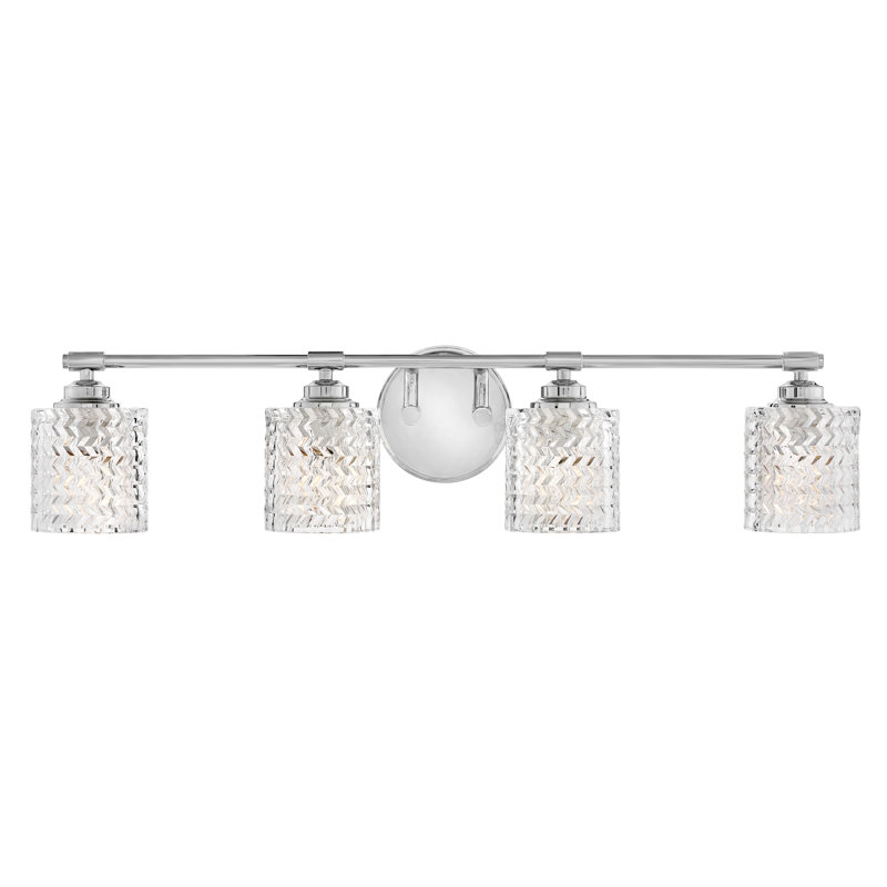 Adley 4-Light Dimmable Vanity Light, Chrome