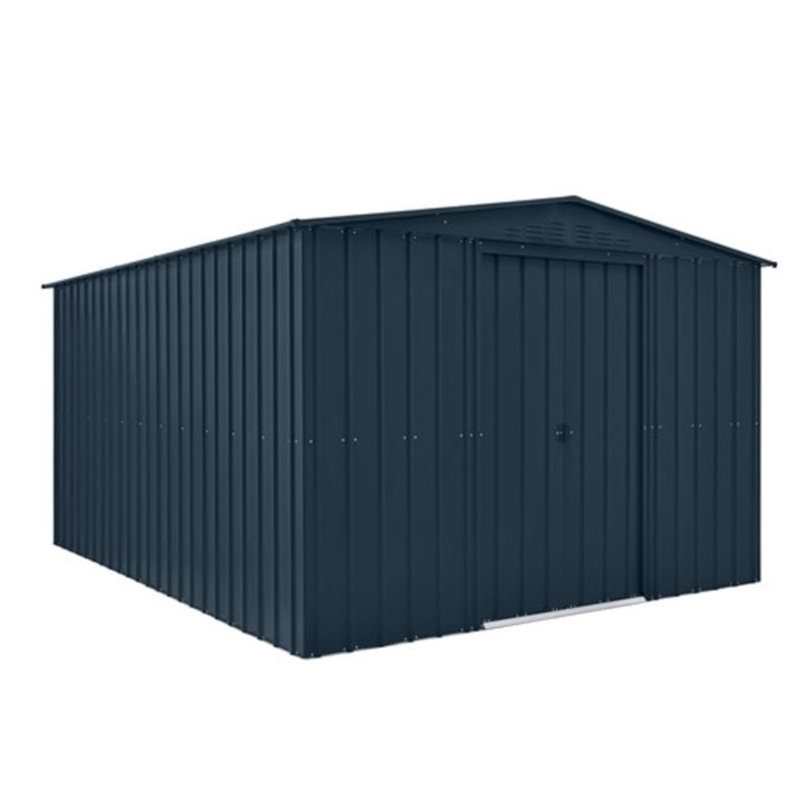 Salford 10 ft. W x 6 ft. D Metal Garden Shed, 10ft. W x 12ft. D, Anthracite Grey
