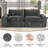 86" Oversized Boneless Bean Bag Sofa, Chenille Upholstered Floor Couch-127657289
