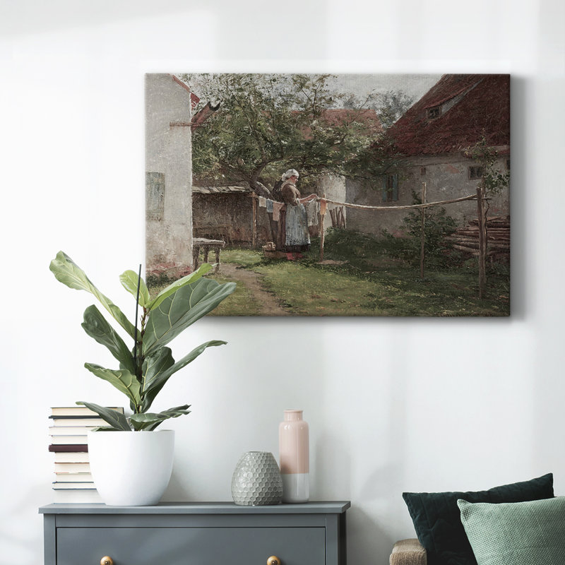 Paysage rétro - CCCLXII, Toile tendue, H 9 po x l 13 po x P 1,5 po