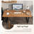 39.37"Gloss-Finish Pine Rectangular Desk-171026326