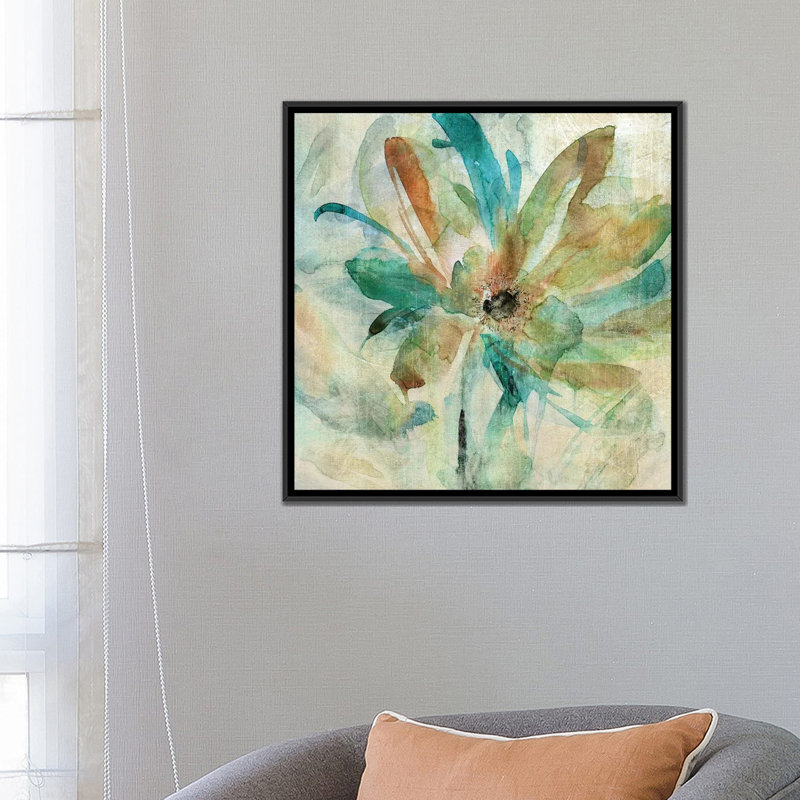 «Vivid Spring», reproduction sur toile, H 37 po x l 37 po x P 1,5 po, Toile avec cadre noir, Pas de tapis