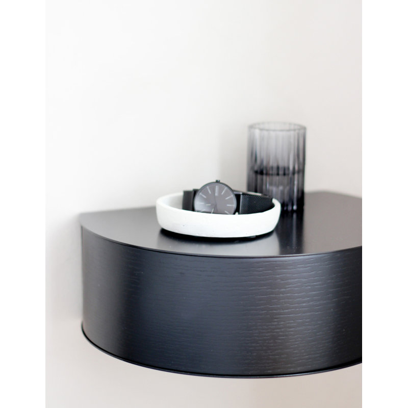 Wallie Wall Drawer, Black