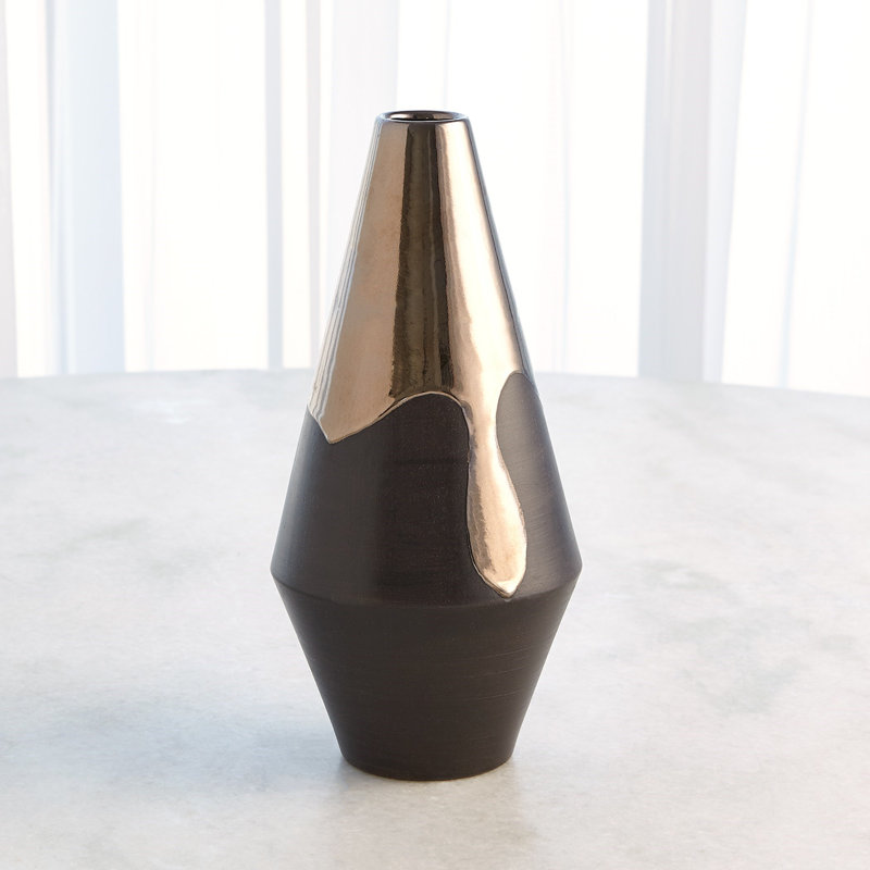 Handmade Earthenware Table Vase, 12.25" H x 6" W x 6" D