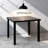 3FT Aluminum Patio Dining Table for 4, Waterproof All-Season Outdoor Table, Wood-Look E-Coated, Black-1026096915