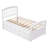 Platform Storage Bed Solid Wood Bed With 6 Drawers