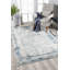 Ensemble de tapis abstrait crème / bleu-2069531283