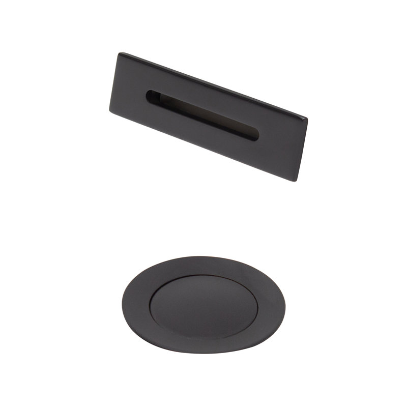 Drain de baignoire escamotable avec trop-plein, Noir mat