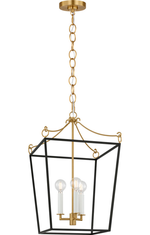 Carlyle Lantern, 87" H x 13.75" W  x 13.75" D, Midnight Black, 3