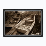 Bygone Rowboats I In Sepia Print