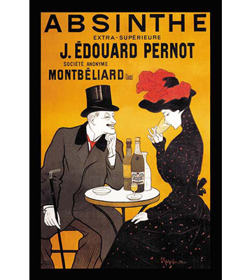 « absinthe j. edouard pernot » par leonetto, cappiello affiche rétro