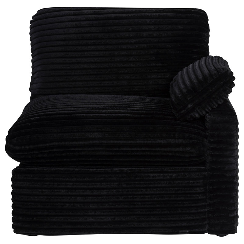 Fauteuil inclinable électrique Collins, Noir, Orienté à droite